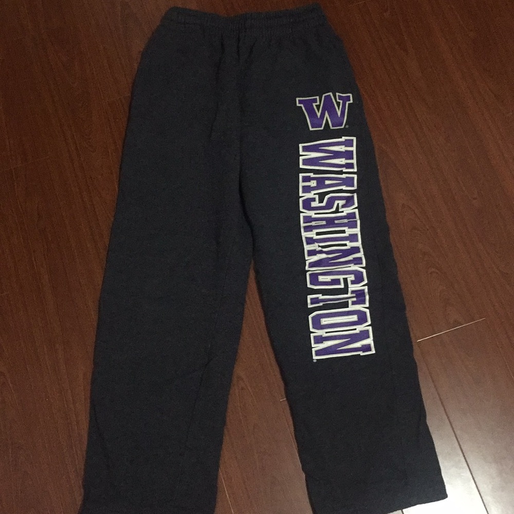 UW Huskies Gray Sweatpants SMALL